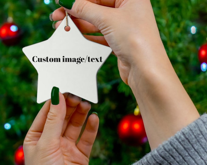 Custom Ceramic Ornament: Personalized Holiday Keepsake