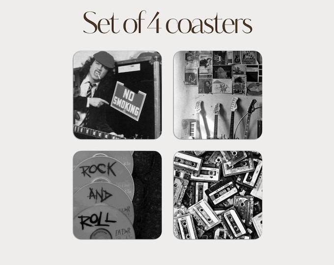 Set of 4 - Rock n' Roll Coasters