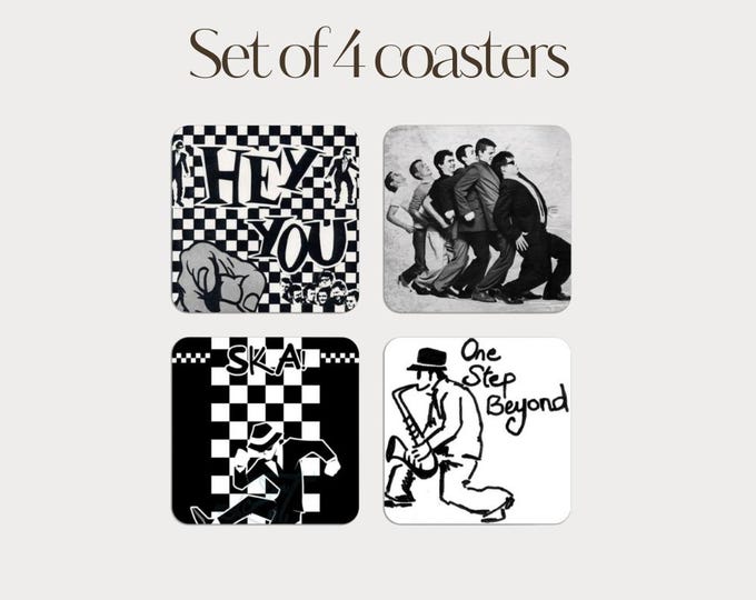 Set of 4 - Ska Coasters