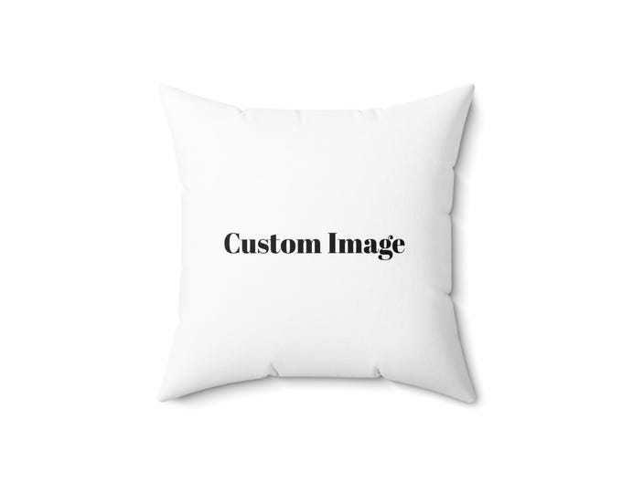 Custom Photo Throw Pillow: Personalized Home Decor Accent Pillow