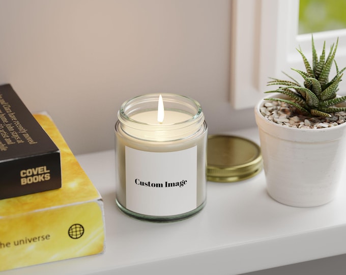 Personalised/Customisable Scented Candles - Tropical Escape, Aromatherapy Bliss, Eco-Friendly Gifts, Home Decor, Relaxation Essentials