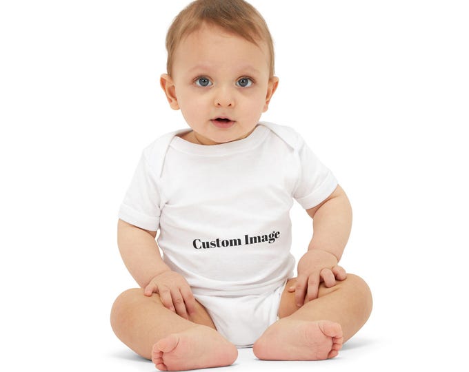 Personalised/Customisable Infant Jersey One Piece Bodysuit, Baby Shower Gift, Personalised Baby Clothes, Newborn Outfit, Cute Baby Onesie