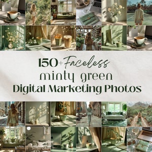 Green Faceless Reels Foto Instagram con diritti di rivendita Master MRR e diritti di etichetta privata PLR, marketing digitale senza volto Oltre 150 immagini