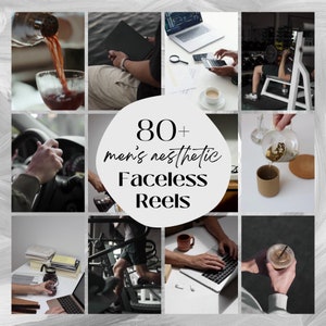 PLR Dark & Light Faceless Instagram Reels for Men with Master Resell Rights (MRR), Men&#39;s Faceless Reel Templates, PLR Mens Digital Marketing