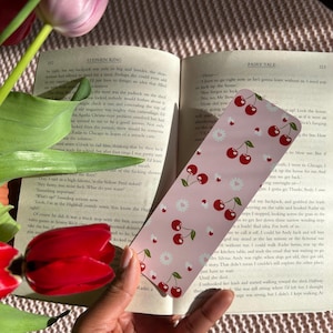 Cherry Bookmark| Book Accessories| Fruit Bookmark| Book Lovers| Bookmark