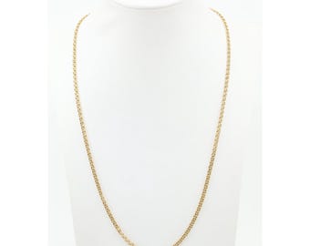 Beautiful 14K Solid Yellow Gold Designer Bismark Link Chain Necklace - 22.50" L