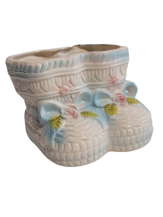 Vintage Baby Booties Planter made in Japan