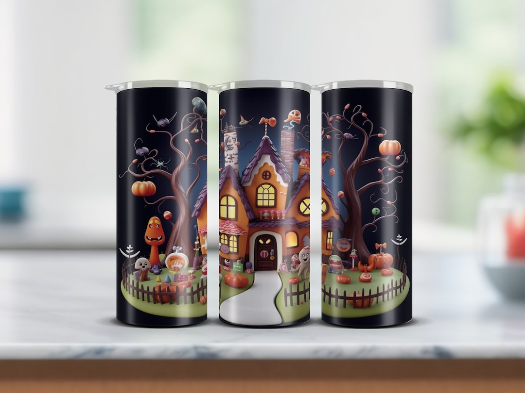 Süßer Halloween 20 Unzen Becher Wrap PNG, Gerade Und Konisch Digital