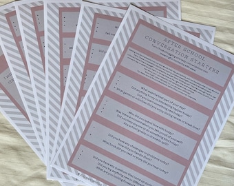 After School Conversation Starters