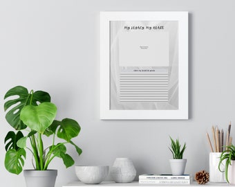 Custom Wall Decor, Framed Wall Art, Personalized Wall Art, Mother's Day, Gift, Grandmother, Graduation Gift, Memories, Legacy Note