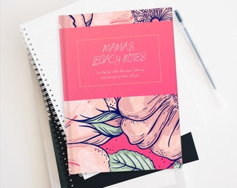 Personalized Journal, Mother's Day, Child Gift, Mothers Gift, Legacy Journal, Mothers Journal, Graduation Gift, Journal Gift, Floral Print