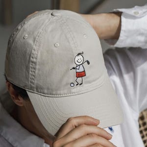Golf Embroidered Hat: Cotton Baseball Cap, Golfer Gift