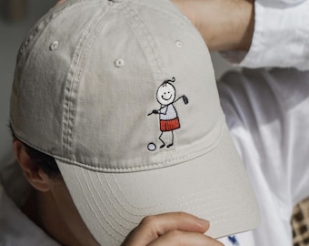 Embroidered Golf Hat - Father's Day Gift - Dad Golf Cap - Cotton Baseball Cap - Golfer Gift - Golf Trip Hat - 19th Hole Hat