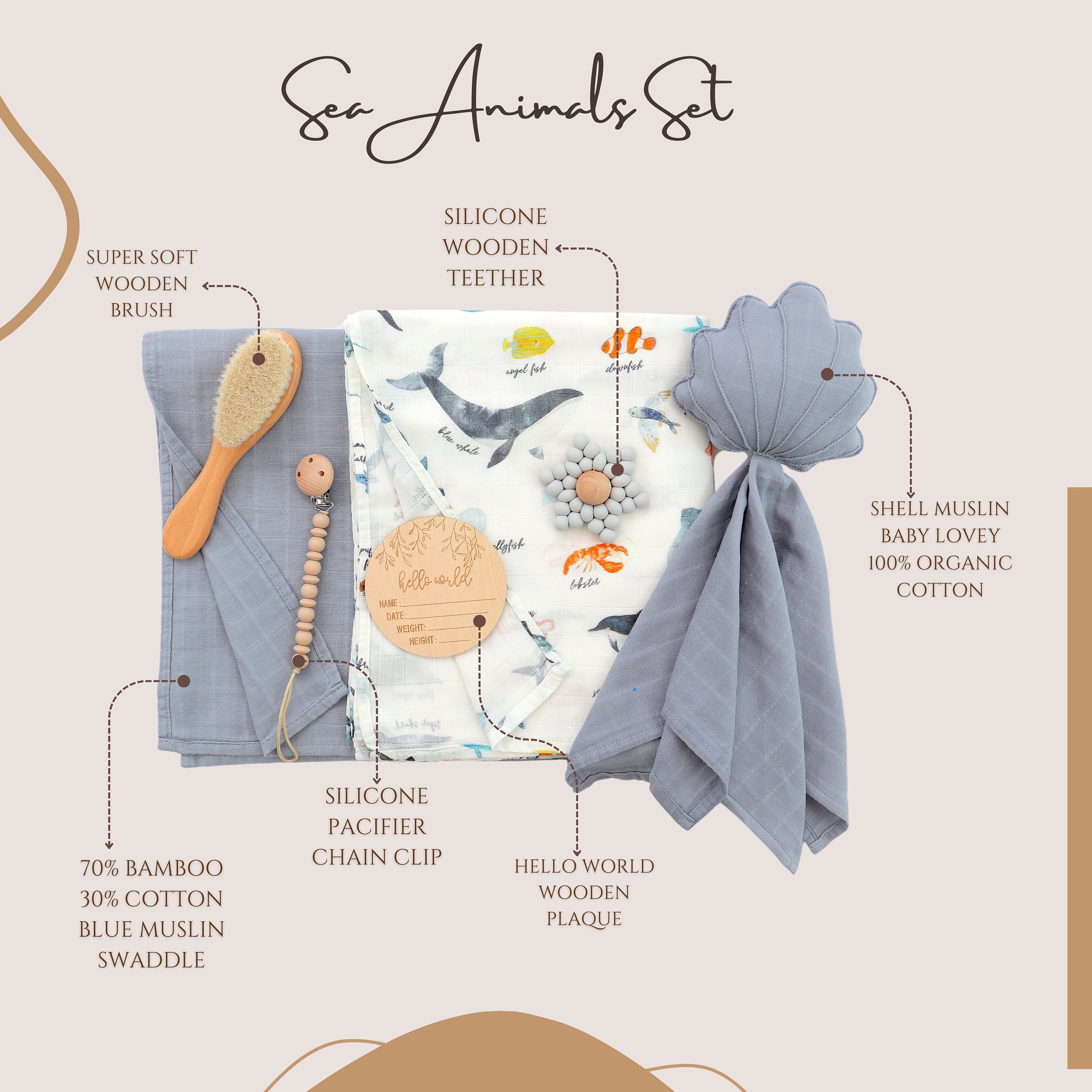Baby Essentials Gift Box - Sea Garden main image 0
