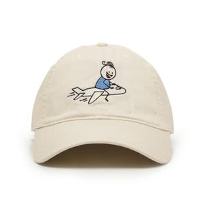 Airplane Embroidered Cap: Boy Pilot, Travel Gift, 100% Cotton