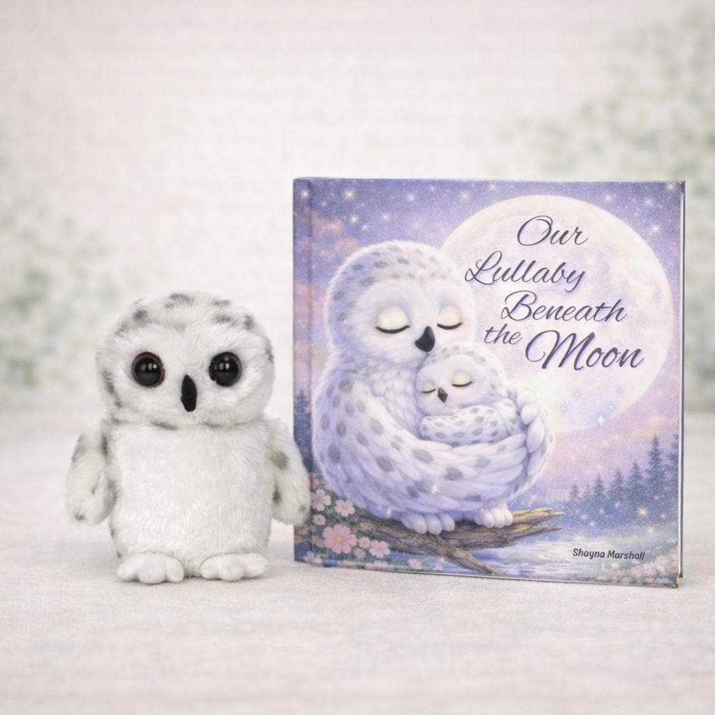 Our Lullaby Beneath the Moon Book and Owl Plush | Bedtime Story, Comfort Gift