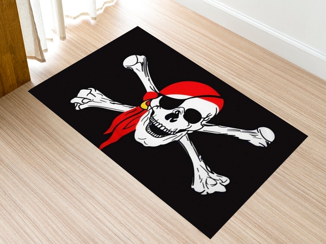 Design Carpet Pirate Carpet Pirate Flag Rug Pirate Rug Etsy