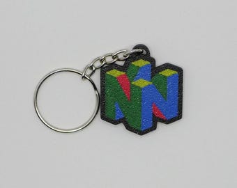 N64 Logo Keychain: Retro Gamer Key Ring