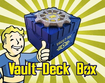 The Vault-Deck! Vault-tec/Fallout inspired Deck box| MTG commander deck box