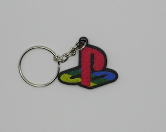 Playstation Logo Keychain – Retro Gaming Keyring, Gamer Gift