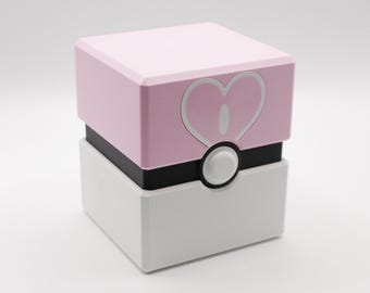 Deckbox Love Ball-thema – Geschikt voor 100 kaarten met sleeve – TCG-organizer | Pokemon | MTG | Yu-Gi-Oh
