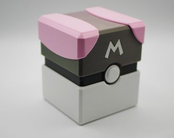 Deckbox Master Ball-thema – Geschikt voor 100 kaarten met sleeve – TCG-organizer | Pokemon | MTG | Yu-Gi-Oh