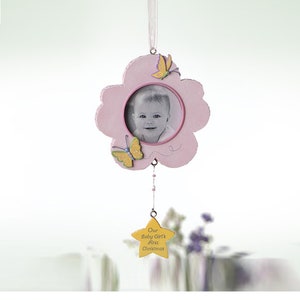 Baby Girl Photo Hanging Ornament