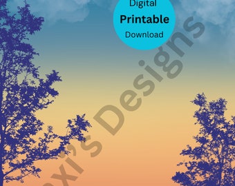 Autumn Mist Print, descarga digital imprimible