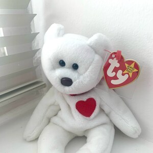 Ty Beanie Baby Valentino Bear 1993 (Rare Collectable)