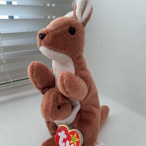 Ty Beanie Baby Kangaroo Pouch w/ Errors (Rare Collectable) - 1996