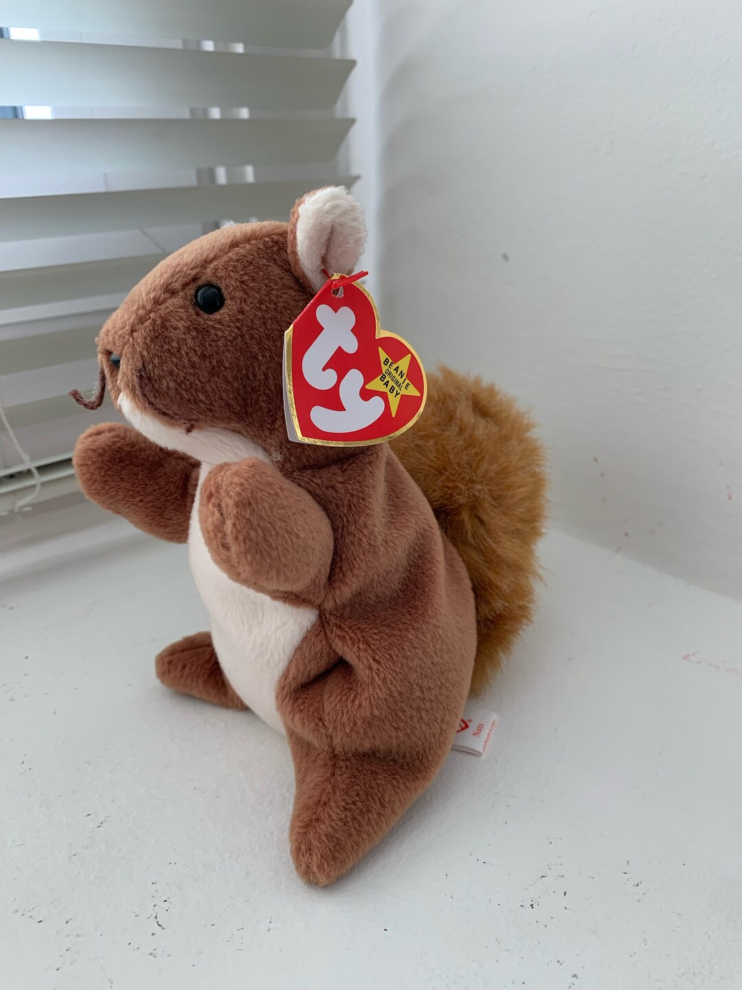 Beanie Baby Nuts Squirrel W/ Errors 1996 rare Collectable Etsy