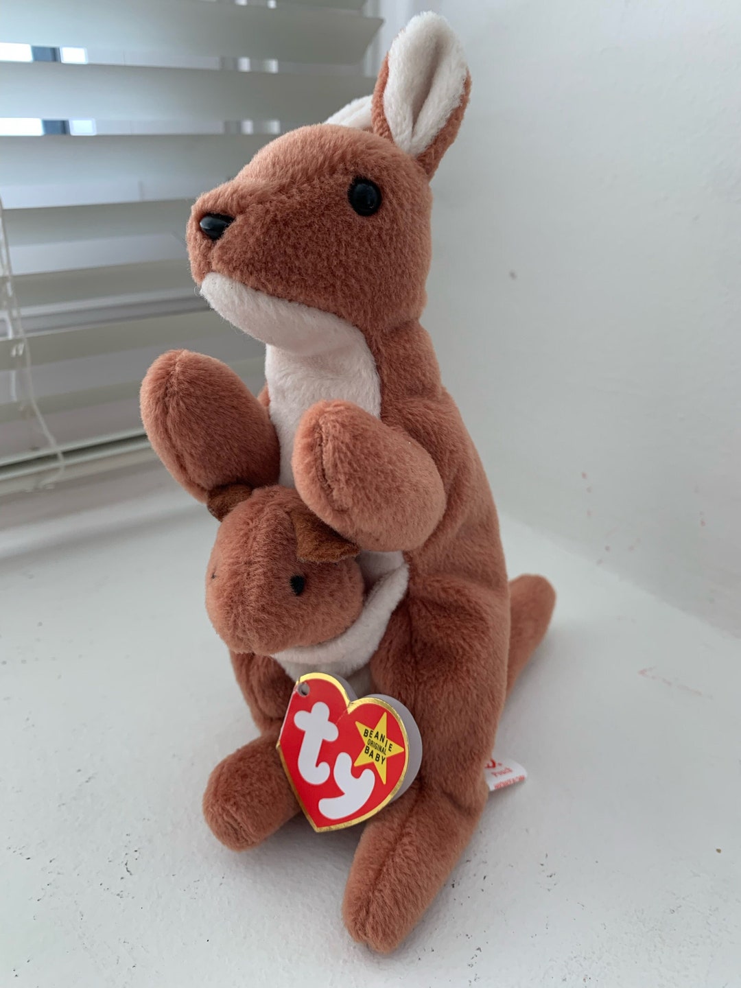 Ty Beanie Baby Kangaroo Pouch W/ Errors rare Collectable 1996 Etsy