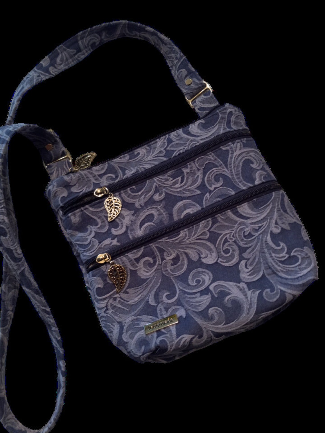 Triple Zipper Crossbody Bag PDF Pattern, DIY, Sewing, Purse, Handbag