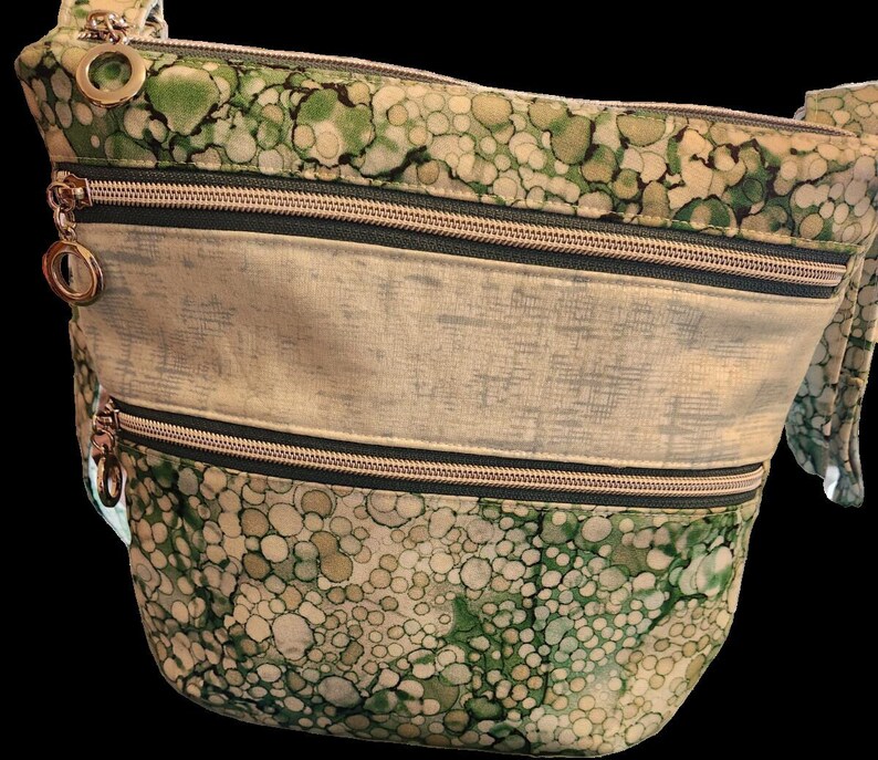 Triple Zipper Crossbody Bag PDF Pattern, DIY, Sewing, Purse, Handbag