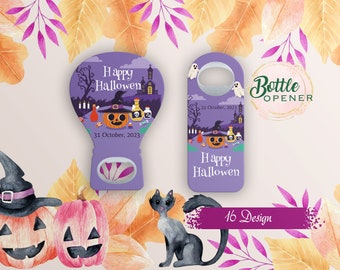 Customizable Halloween Favor For Guests in Bulk, Custom Halloween Gift, Customisable Cap Opener