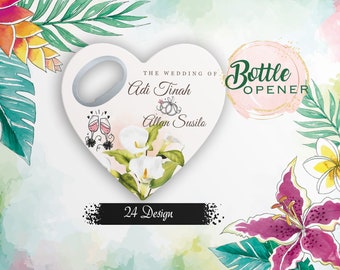 Personalized Heart Wedding Favor Magnet: Rustic Save the Date