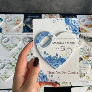 Bomboniere apribottiglie per gli ospiti in blocco, calamita per matrimonio a forma di cuore, regalo di ringraziamento, ospiti in blocco, bomboniere in blocco