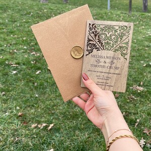 Wood Wedding Invitation Set - Wedding Invitation Set, Wood Invitations, Wood Wedding Invites, Rustic Wedding Invites