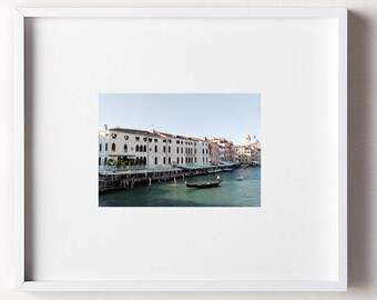 Impresión fotográfica del canal de Venecia: Póster de viaje a Italia (Descarga digital)
