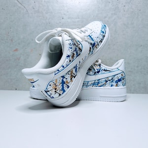 Custom Hand-Painted Splatter Air Force 1 Sneakers | Personalized AF1 | Unique Wearable Art Shoes
