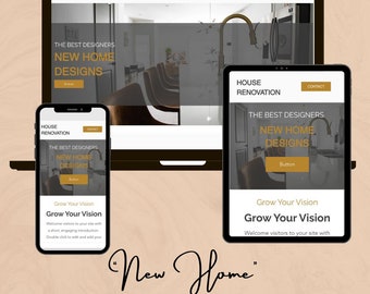 Wix-websitesjabloon: bestemmingspagina woningrenovatie