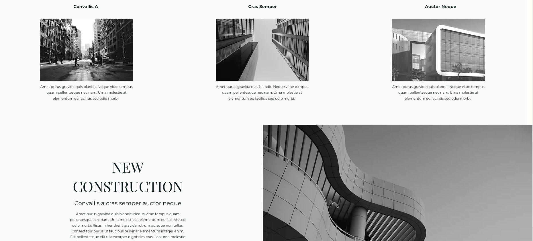 Construction Website Template for Wix Construction, Concrete