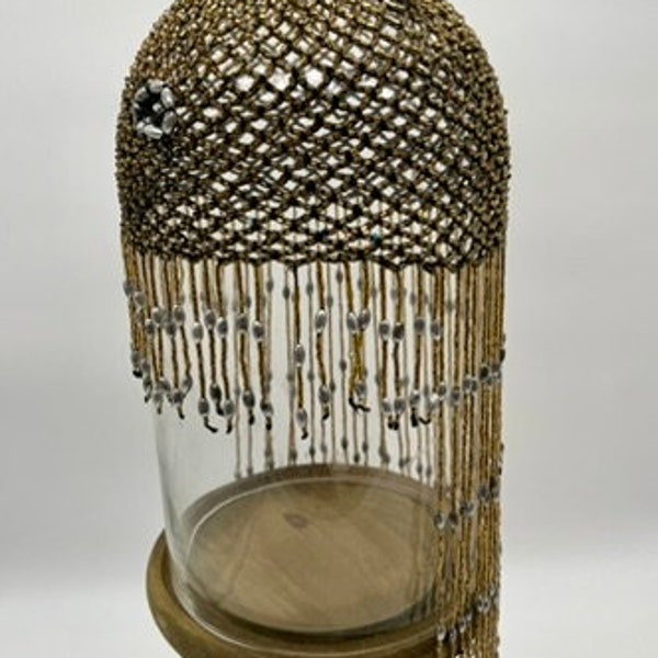 1920's Beaded Cap with Fringe