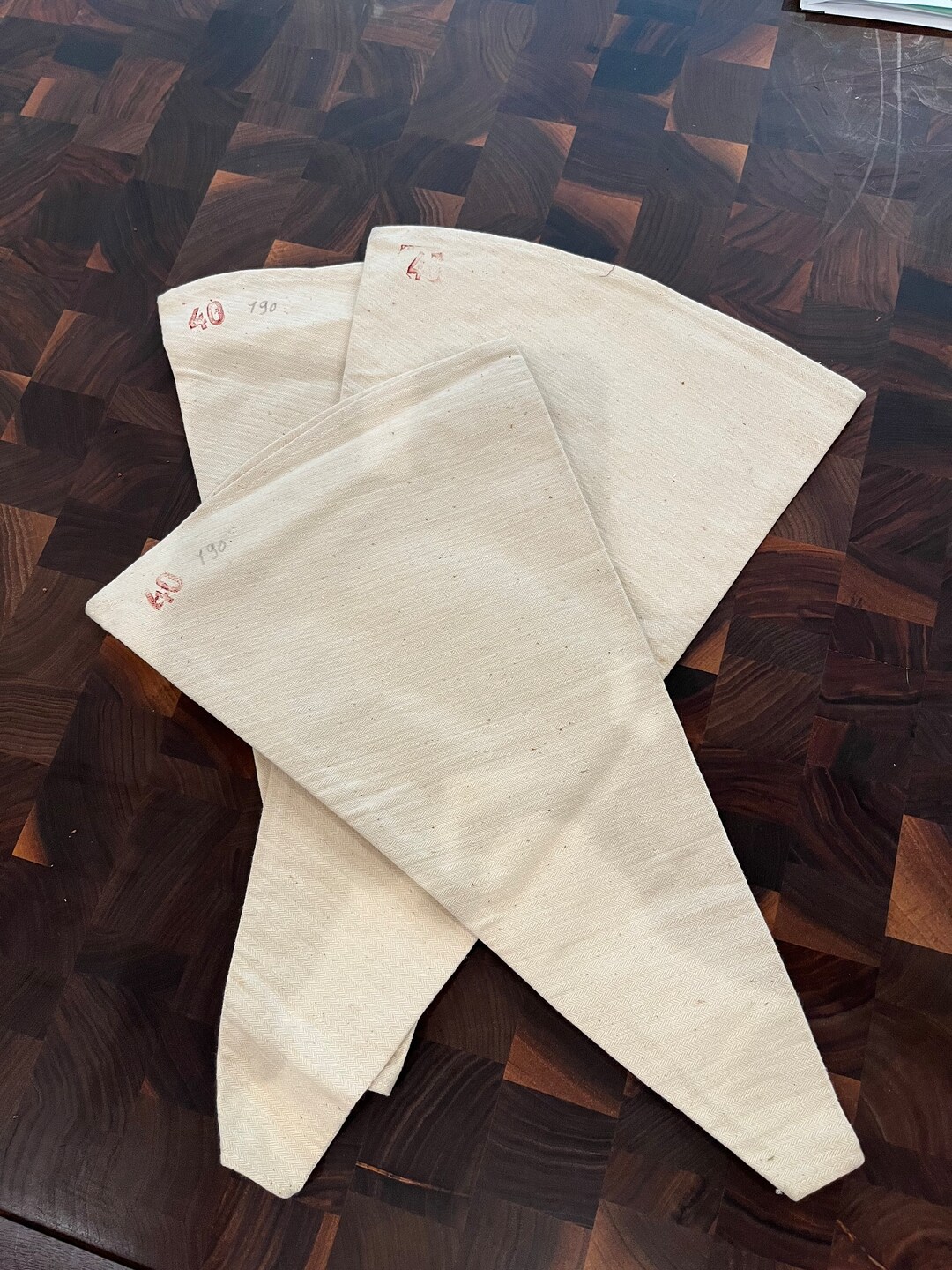 1920's French Canvas Pastry Bags Etsy