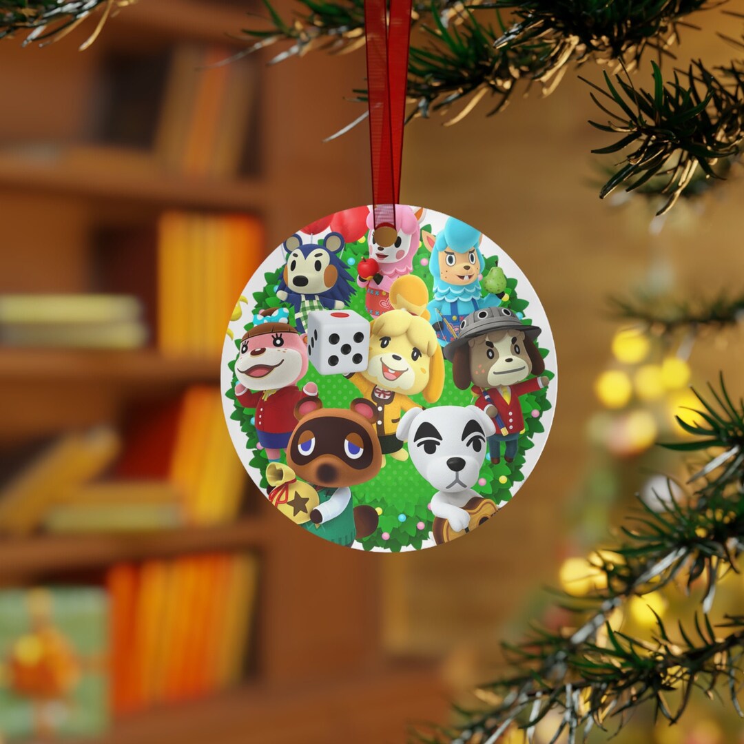 Animal Crossing Inspired Christmas Ornament,animal Crossing Holiday