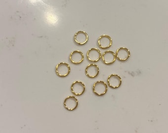 Anillas de latón abiertas de 6 mm (24 por paquete)