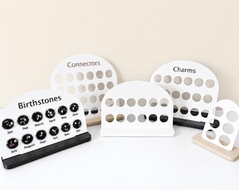 Permanente sieradenhangerhouder, hangerorganizer, connector en geboortesteenhouder