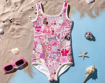 Toddler & Kids Pink Swiftie Style Swimsuit