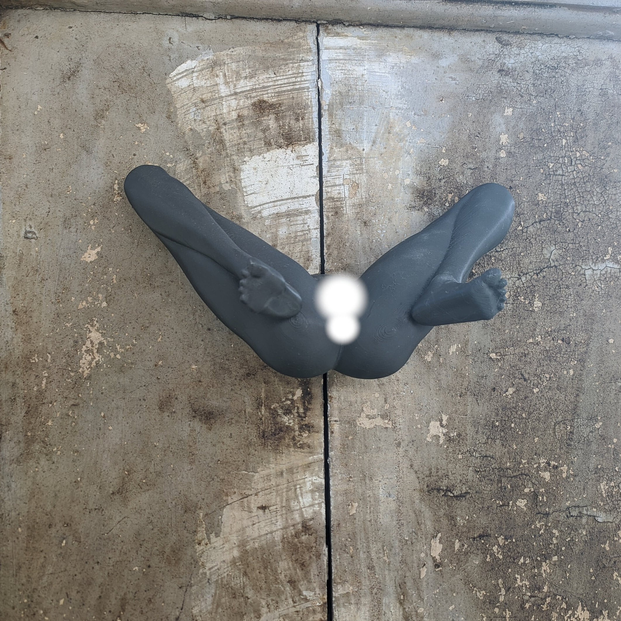 Sexy Wall Hook Open Legs Girl Nude Vagina - hot bra stand matte black home decor sex room nude woman feet large size chubby busty beauty
