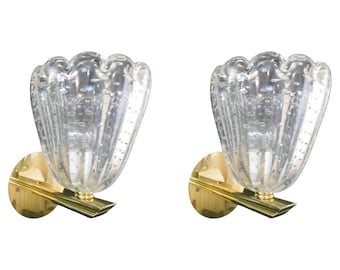 Pair of Bollicine Cups Sconces, 3 Pairs Available